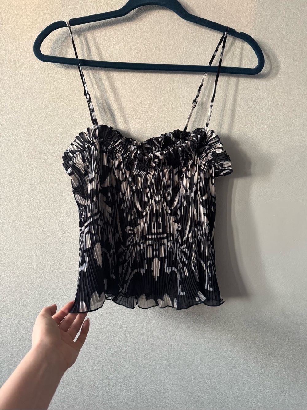 H&M Blue and White Camisole Top